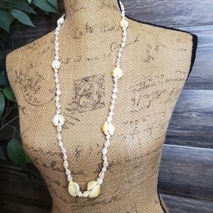 Seashell Necklace Unique Long Beachy Vibes
